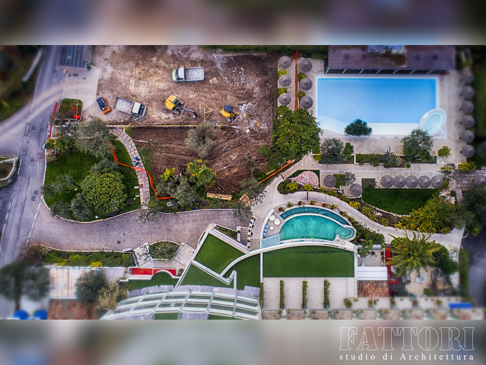 Studio di Architettura Fattori Fausto - Hotel Olivi Sirmione - progetto copertura parcheggio