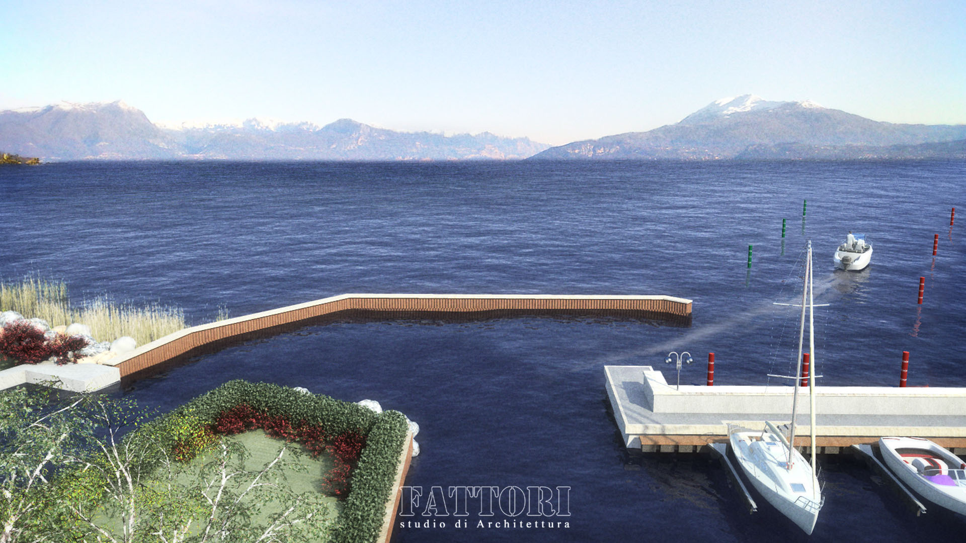 Studio di Architettura Fattori Fausto - Porto Riel - progetto porto privato sirmione lago di garda